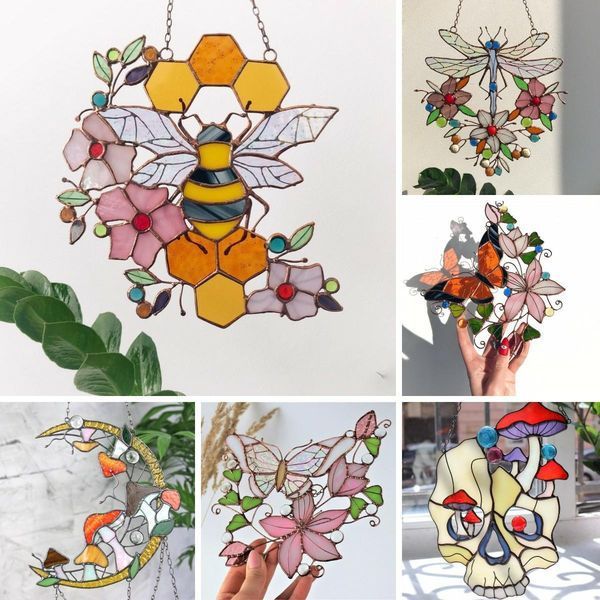 Skull & Bee Sun Catcher Collection