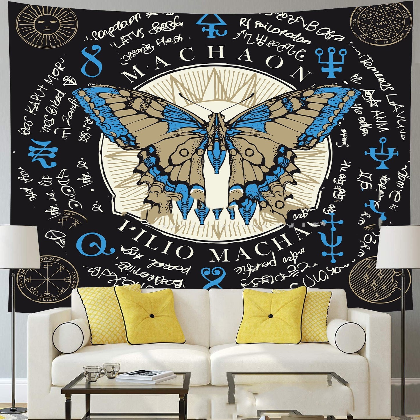 Butterfly Totem Astrology Tapestry