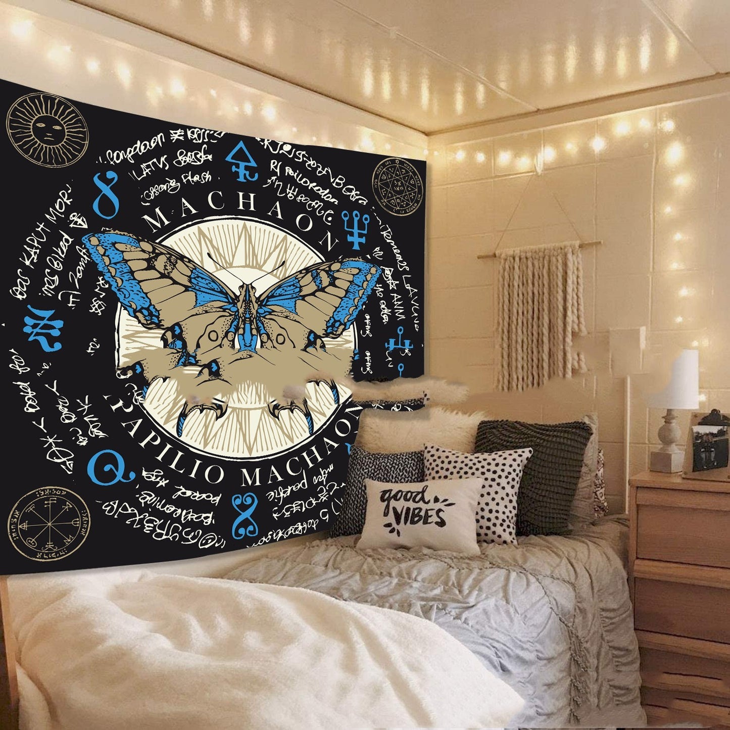 Butterfly Totem Astrology Tapestry
