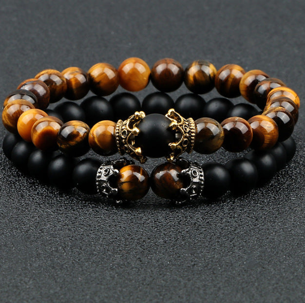Onyx Crown Bracelet