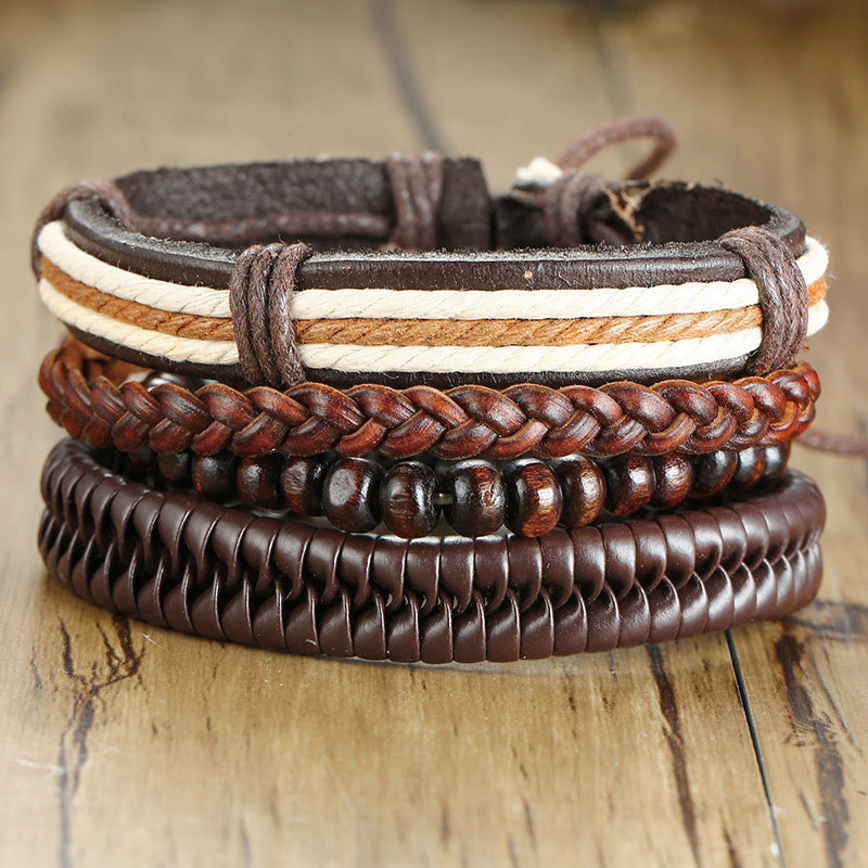 Leather Unisex Bracelets (12 Options)