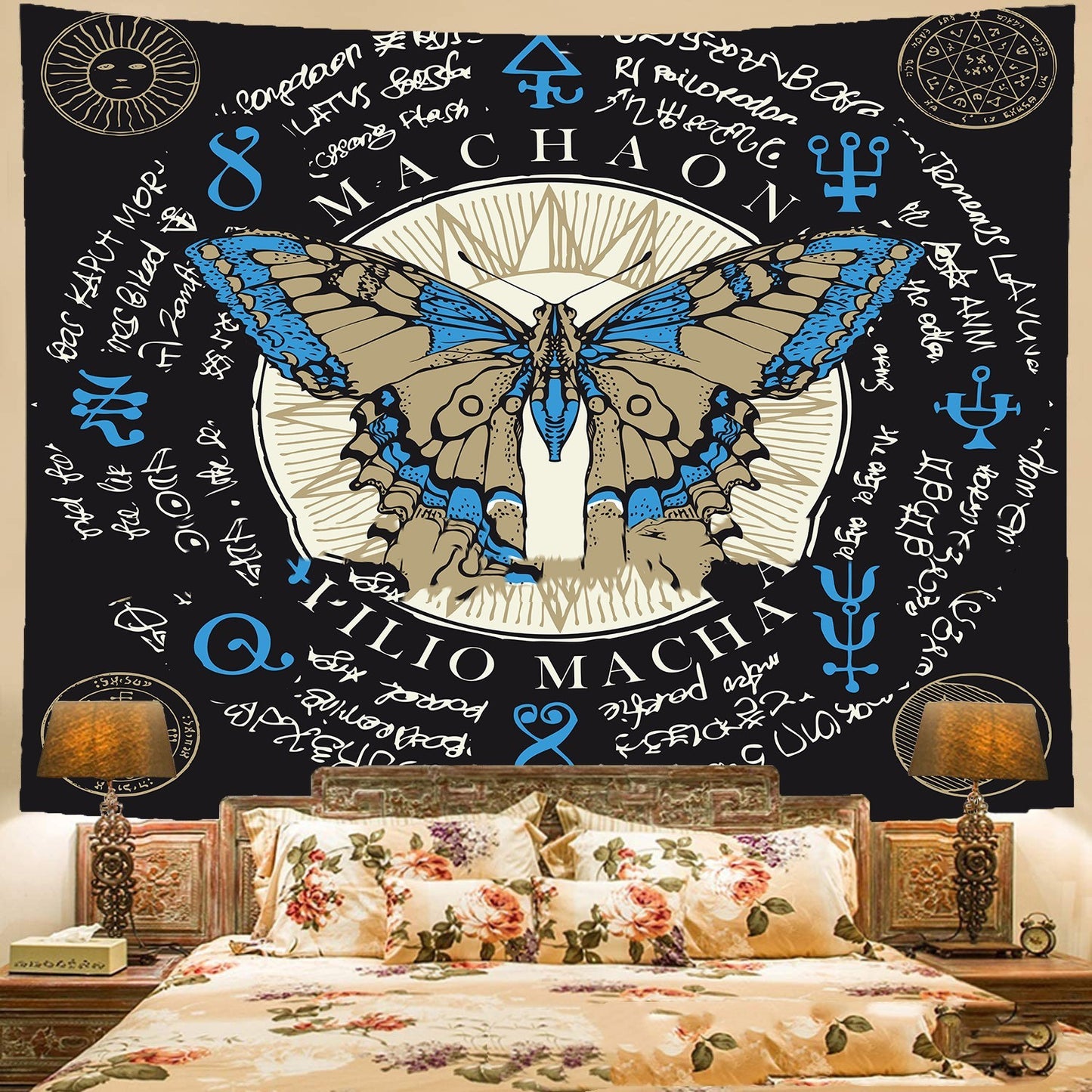 Butterfly Totem Astrology Tapestry