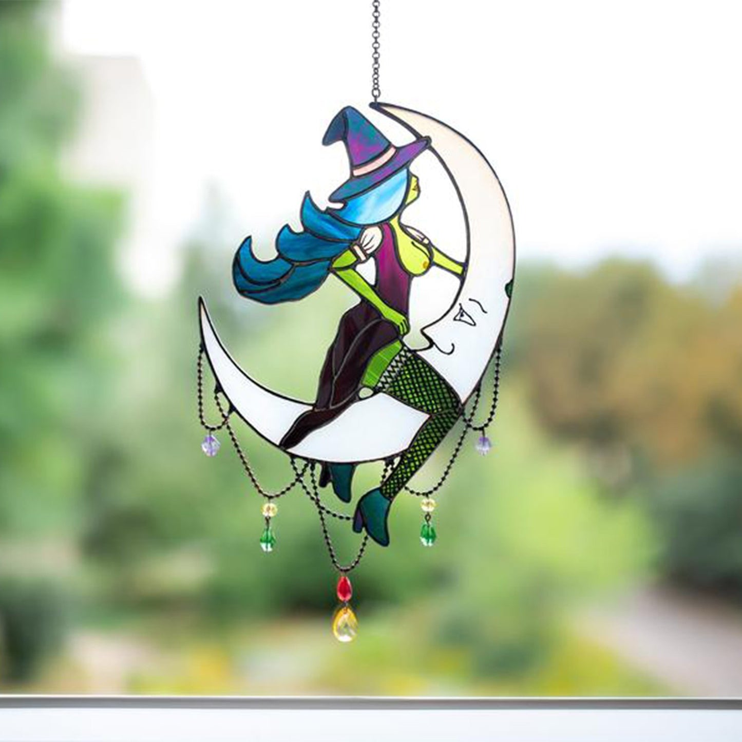Naughty Witch Suncatcher