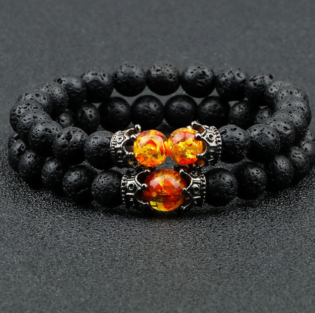 Onyx Crown Bracelet