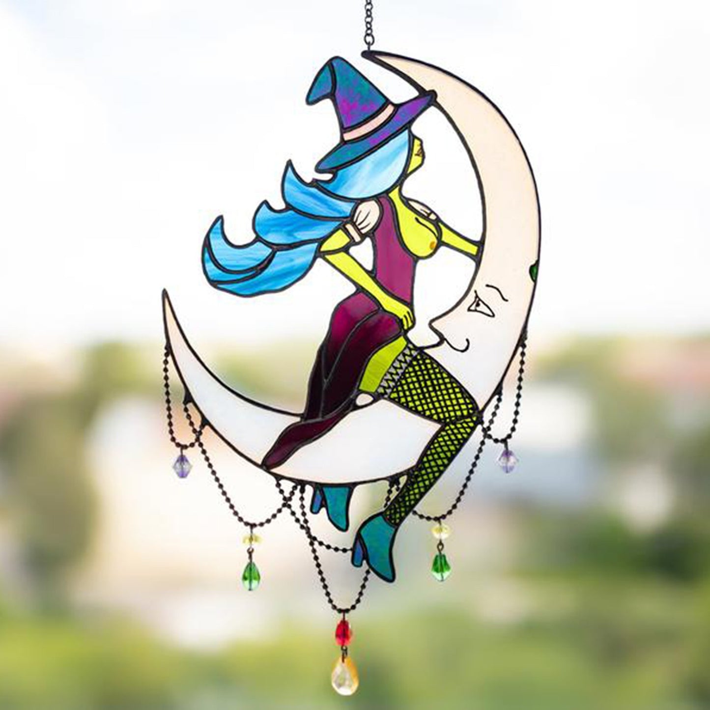 Naughty Witch Suncatcher