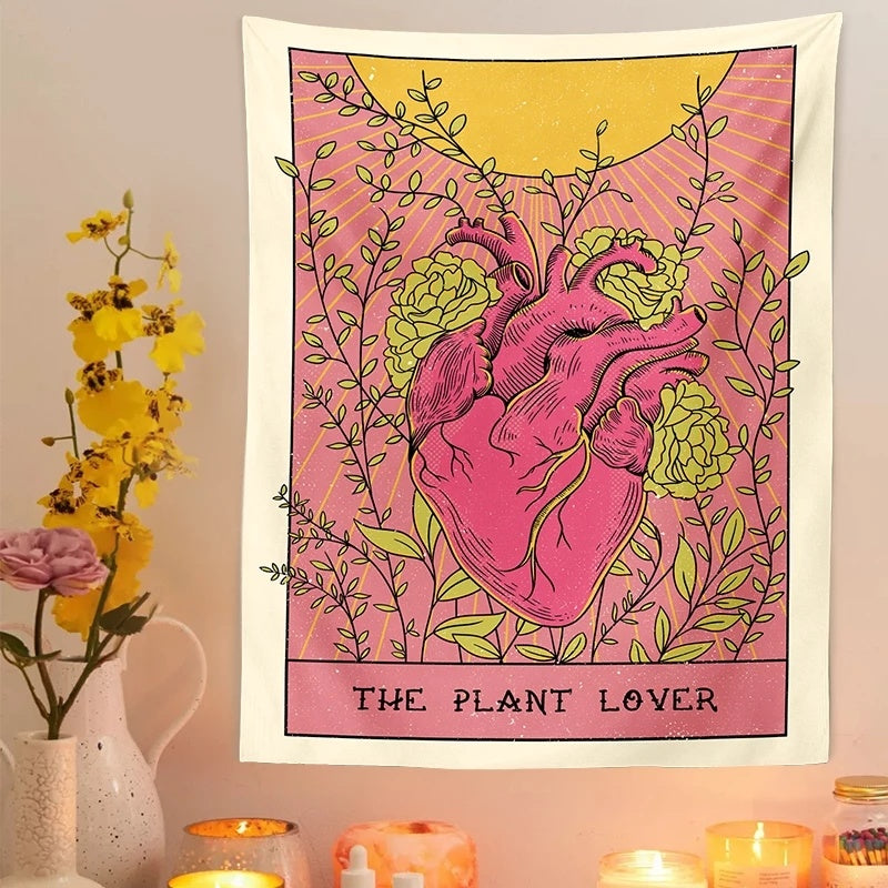 Bohemian Sun Heart Tapestry/Blanket