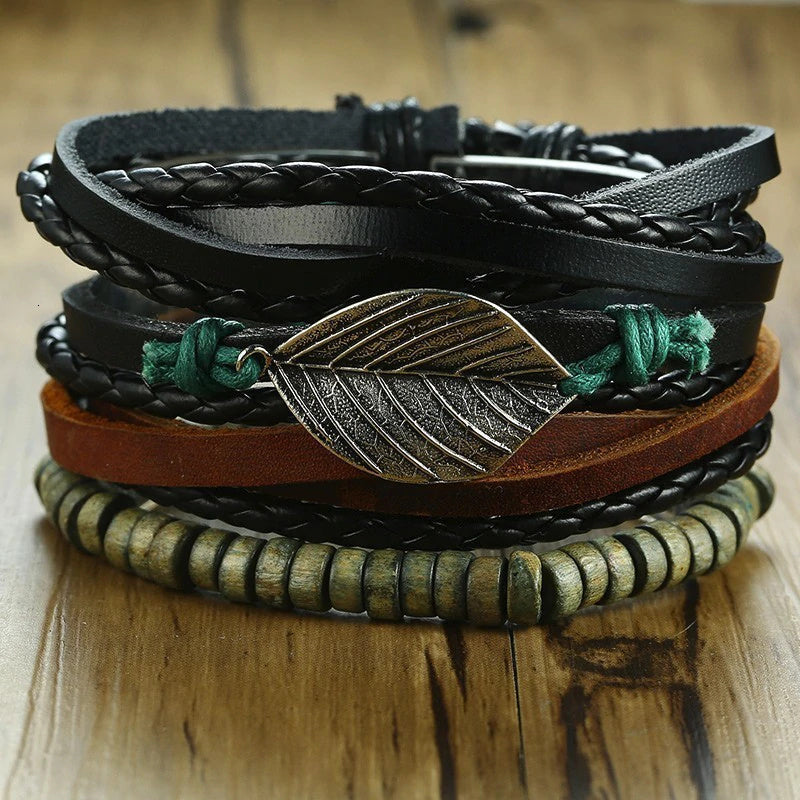 Leather Unisex Bracelets (12 Options)