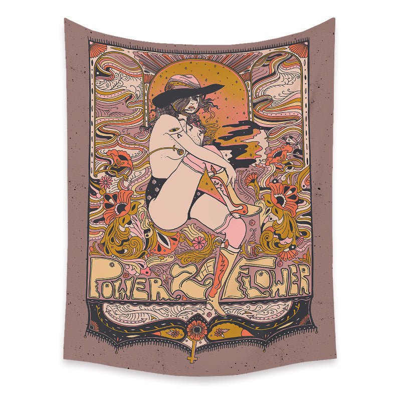 Decorative Boho Witch Tapestry