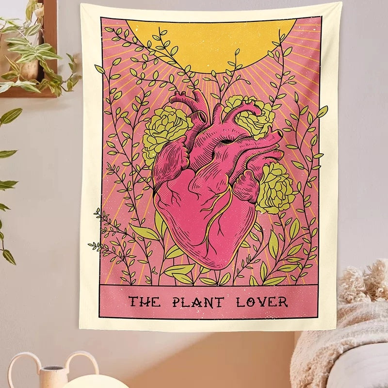 Bohemian Sun Heart Tapestry/Blanket
