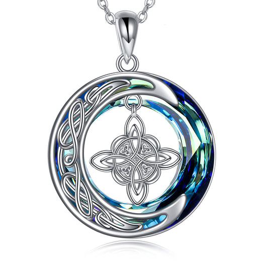 Celtic Moon Witch Knot Necklace