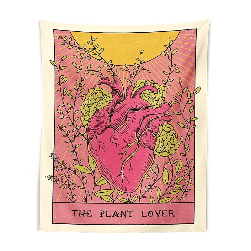 Bohemian Sun Heart Tapestry/Blanket