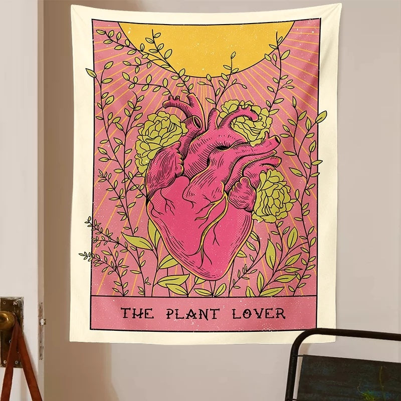 Bohemian Sun Heart Tapestry/Blanket